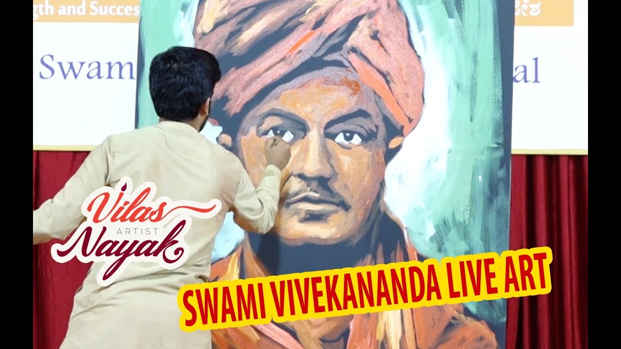 Swami Vivekananda Live Art!