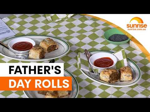Golden flaky sausage rolls for Father's Day | Sunrise