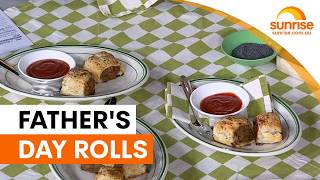 Golden flaky sausage rolls for Fathers Day | Sunrise