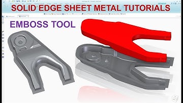 Solid Edge Sheet Metal #12 | How to use Emboss feature  (Emboss Tool)