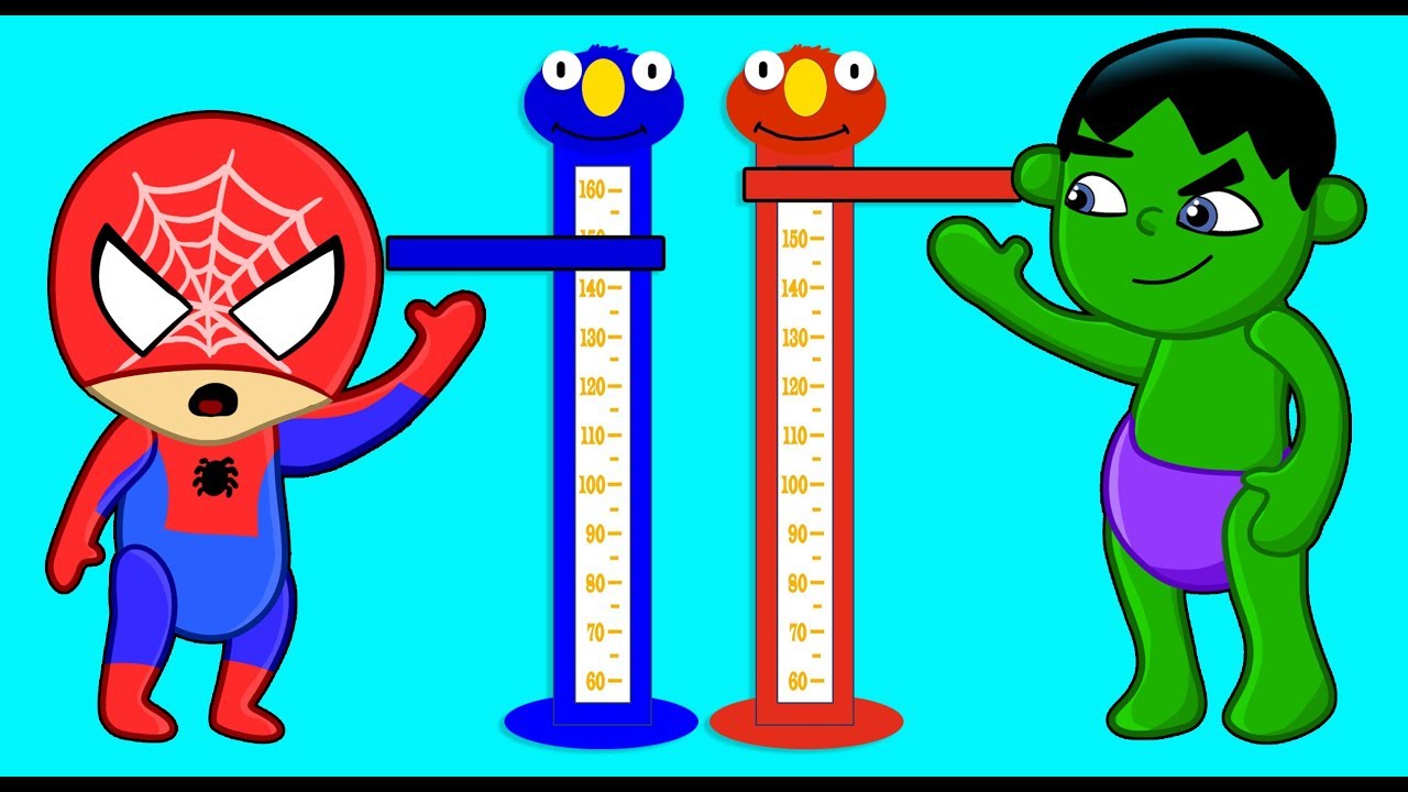 CÓMO CRECEN HULK Y SPIDERMAN! Dibujos Animados para niños y bebés!!!  ?dibusYmas - YouTube