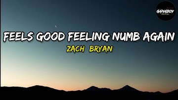 Zach Bryan - Feels Good Feeling Numb Again (Lyrics)