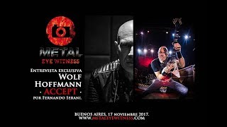 Entrevista exclusiva con Wolf Hoffmann · Buenos Aires 17/11/17.