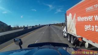 What NOT To Do In Front of a Semi (Dashcam Footage)