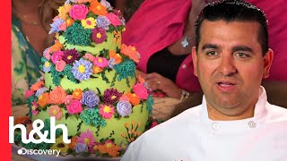 Buddy crea hermoso pastel floral para el Día de las Madres | Cake Boss | Discovery H&H