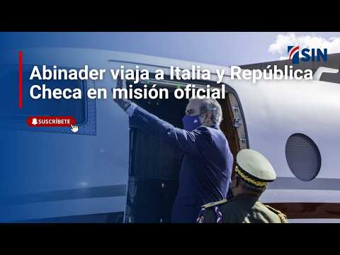Abinader travels to Italy and the Czech Republic on an official mission