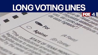 Collin County voters wait in long lines on election day