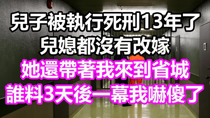 儿子被执行死刑13年了，儿媳都没有改嫁，她还带着我来到省城，谁料3天后一幕我吓傻了，竟然...#浅谈人生#为人处世#生活经验#情感故事#养老#退休#花开富贵#深夜浅读#幸福人生#中老年频道 - 天天要闻