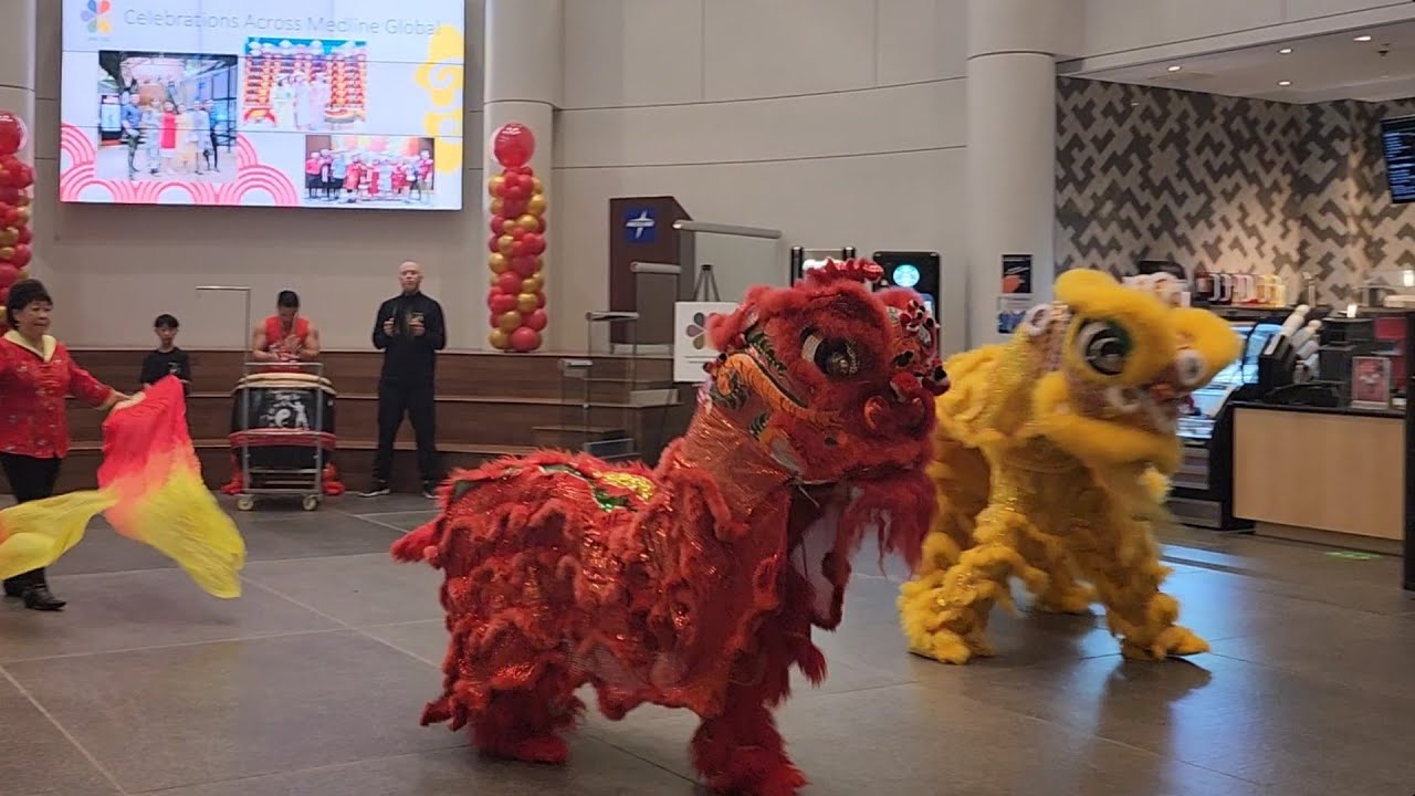 Chinese Lion Dance Medline Industries 2023 Lunar New Year YouTube