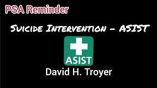 ASIST Suicide Intervention Training PSA Featuring a class developed by @livingworksglobal 