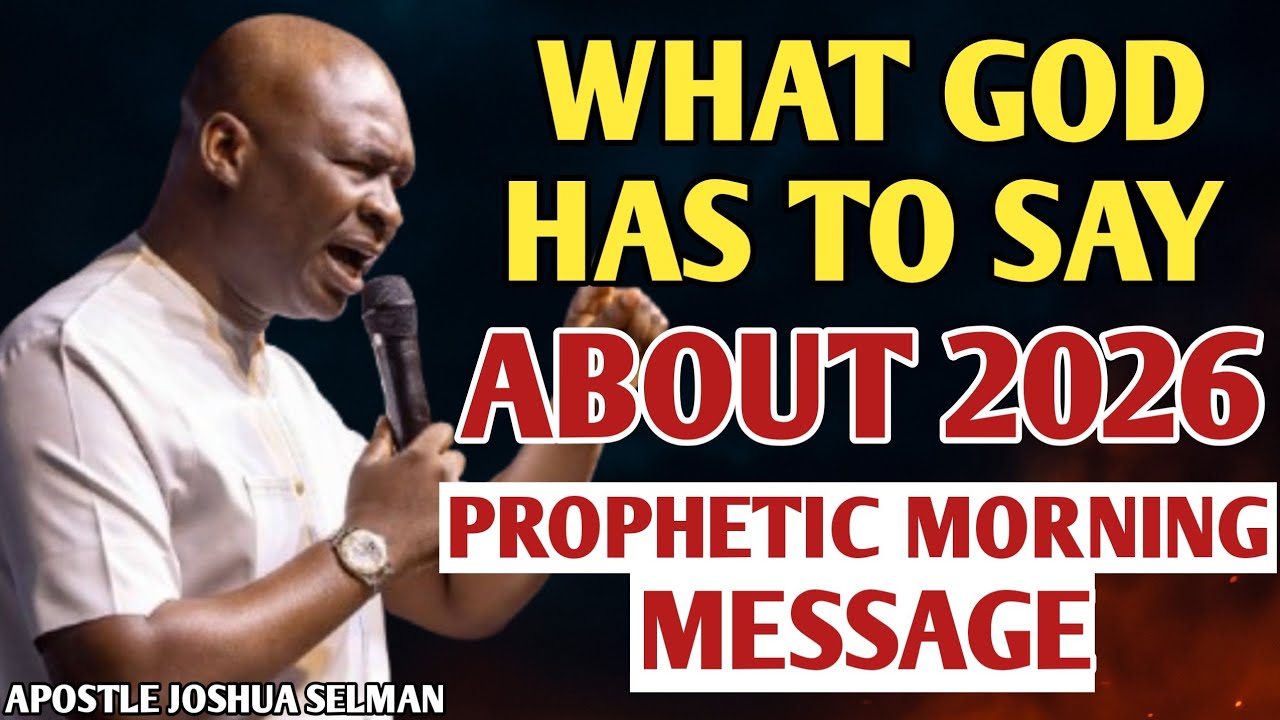 WHAT GOD HAS TO SAY ABOUT 2026 | PROPHETIC MESSAGE BY APOSTLE JOSHUA SELMAN