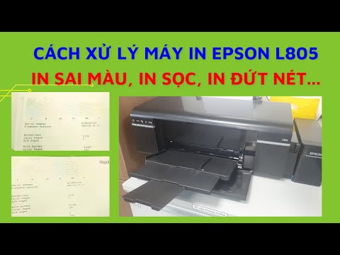 Làm cách nào để kiểm tra và thay thế mực máy in Epson C82 sau khi reset?