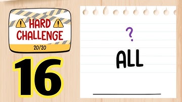 Brain Test Tricky Words Hard Challenge Level 16