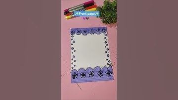 Easy front page Design ✨#art #projectdesign #frontpagedesign #assignment #journal #ytshorts #shorts