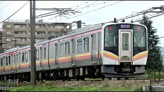 E129系B15編成　信越本線下り普通455M　長岡→新潟