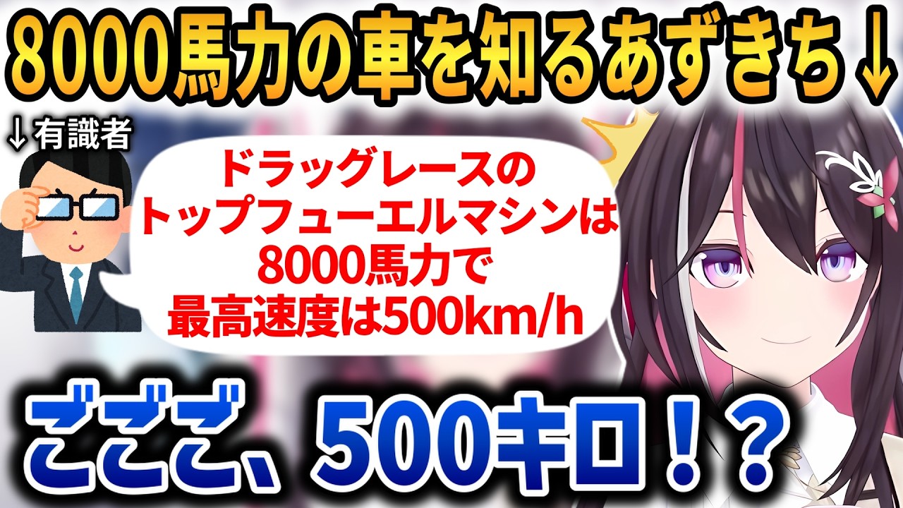 【Forza Horizon 6】ガルウィングの話題+8000馬力、500kmhの車を知るあずきち！！【AZKi】 #ホロライブ切り抜き