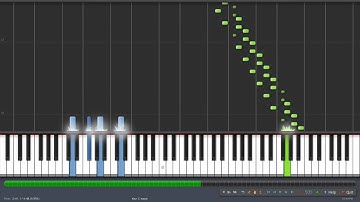 Czerny Exercise 16 from School of Velocity at 75BPM in Synthesia