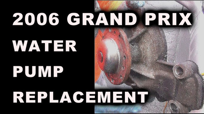 Pontiac Grand Prix 3 8 Water Pump Replacement Youtube