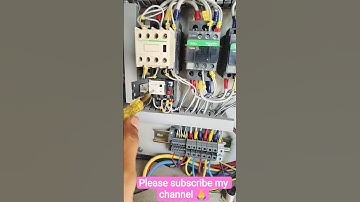 overload relay setting process#wiring.           #electrician#relay#automobile#electric
