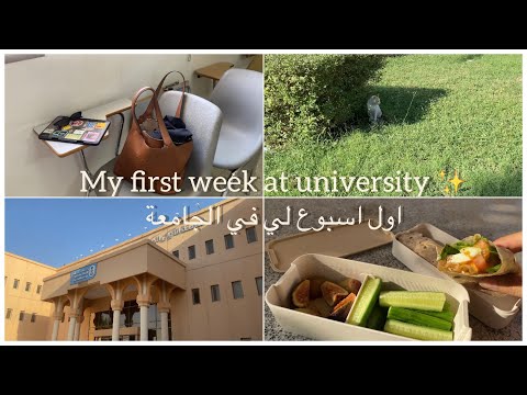 اول اسبوع لي في الجامعة 