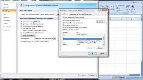 Create Excel Formulas Quickly with AutoCorrrect