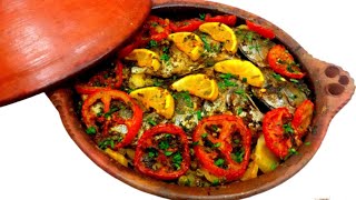 طريقة عمل سمك الميرنا بالخضار على الفحم لذيذ وسهل للمبتدئين/fati world cooking