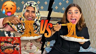 Spicy Noodles Challenge 🥵| With Mama | NA58