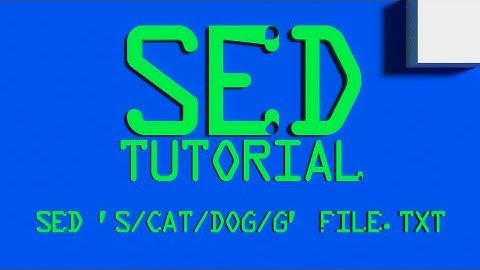 SED Remove Comments From a Script Linux Shell Tutorial BASH Delete Line