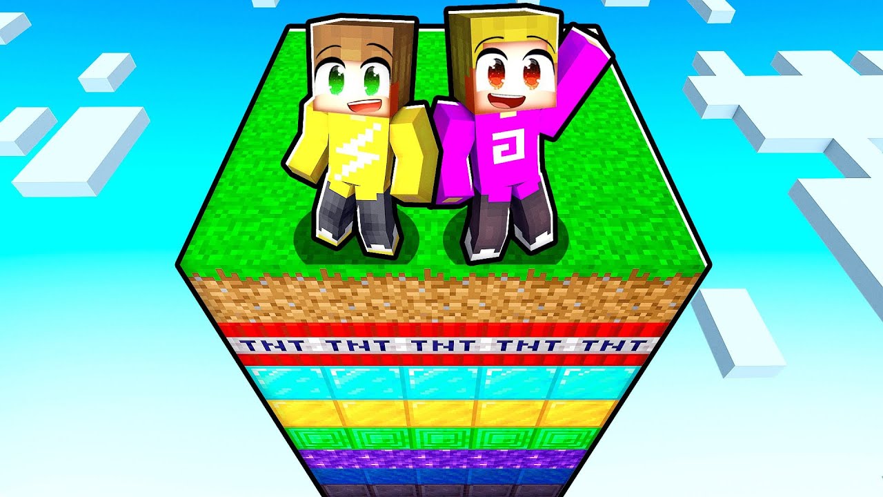 100 LAGEN OP EEN CHUNK CHALLENGE (Minecraft)