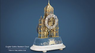 English Gothic Skeleton Clock | M.S. Rau