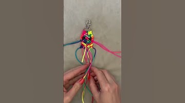 Macrame Owl Keychain #shorts