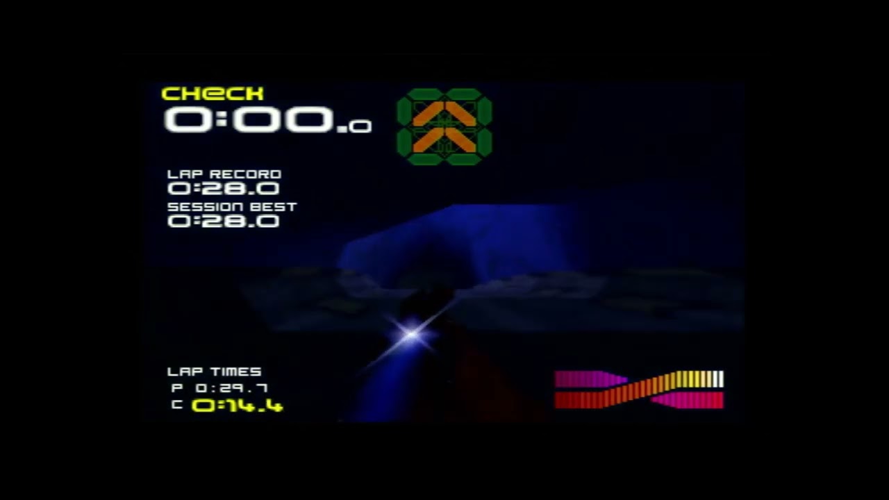 PD4FR -- Wipeout 64 -- Klies Bridge (Vector) Time Trial in 27.9 -- Untied WR when set