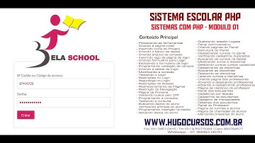 Sistema Escolar com PHP - Aula 15 - Segurança no Login