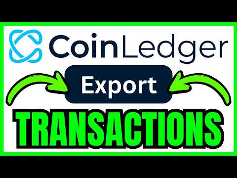 How To EXPORT Transactions From CoinLedger (QUICK & EASY) 2026