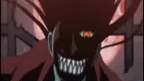 Hellsing-Alucard falling inside black