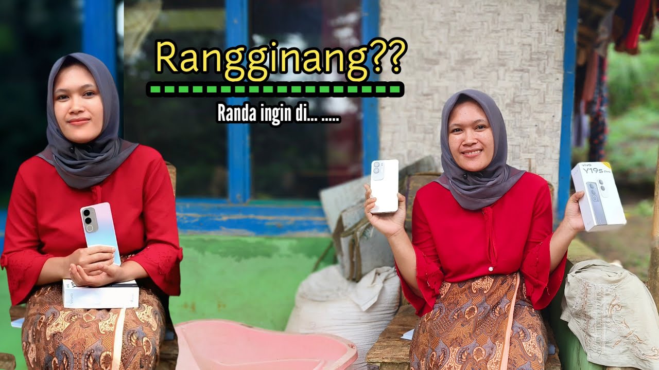 RANGGINANG!! JANDA DESA INI BARU PERTAMA KALI PEGANG HP LUCU