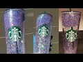 Snow globe cup DIY / Starbucks snow globe tumbler / trying a new way to seal cups