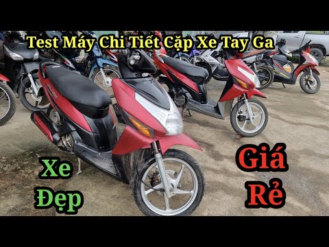 Video TEST MÁY CHI TIẾT CẶP XE TAY GA CLICK / XE ĐẸP GIÁ RẺ... - youtube