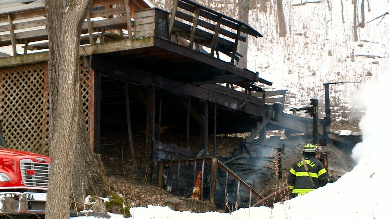 Garage considered a total loss after fire - YouTube