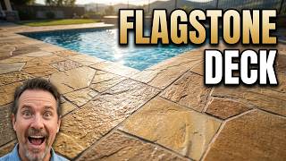 Flagstone Pool Deck Installation | Complete Pool Remodel Guide