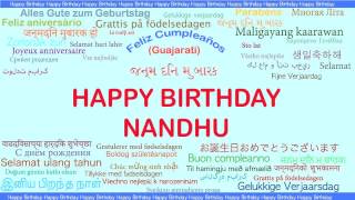 Nandhu   Languages Idiomas - Happy Birthday