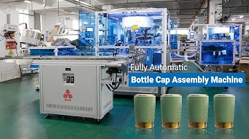 Automatic wine bottle cap assembly machine