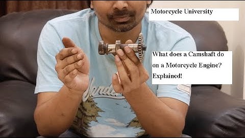 What does a Camshaft do on a Motorcycle Engine. Explained.