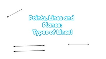 Learn About Lines! (Points, Lines and Planes Part 2)