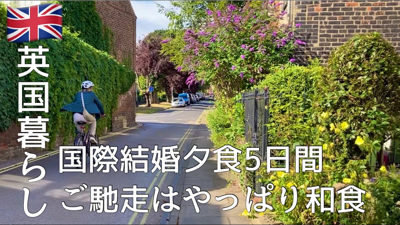 【英国暮らし】国際結婚夕食5日間/ご馳走はやっぱり和食/夫婦ふたりと犬のイギリス生活/英国の小さな街