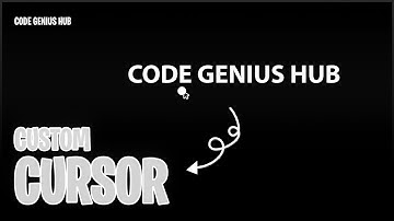 How to Create Custom Cursor using HTML CSS & JavaScript | #html #css #javascript