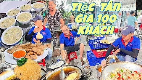 Món ngon đãi tiệc Tân gia 100 khách cá chẽm sốt cam và lẩu bao tử