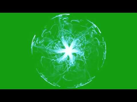 Plasma Energy on Green Screen Bacground   480P