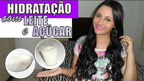 O que o leite com açúcar faz no cabelo?