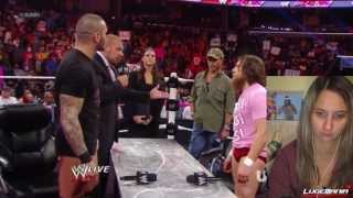WWE Raw 10/21/13  Contract Signing Orton Daniel Bryan Live Commentary